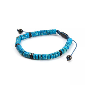 Turquoise Multi-Stoppers and Black CZ Bracelet